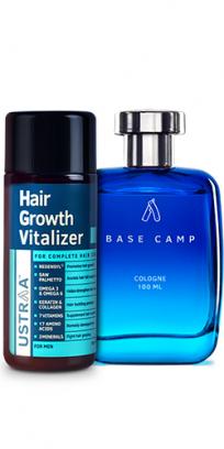 Base Camp Cologne - 100 ml - Perfume for Men  & Hair Growth Vitalizer