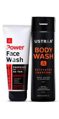 Power Face Wash Energize & Activated Charcoal Body Wash