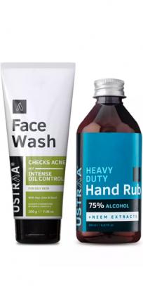Face Wash - Neem & Charcoal and Hand Rub - 200 ml