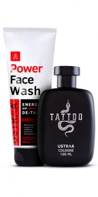 Power Face Wash Energize & Tattoo Cologne