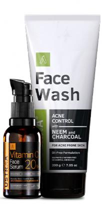 Vitamin C Face Serum & Face Wash Neem & Charcoal