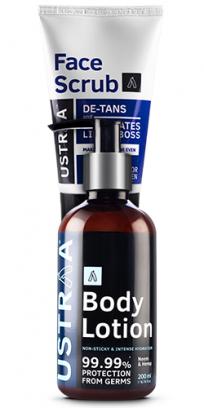 Body Lotion Germ Free & De-Tan Face Scrub 