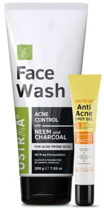 Anti Acne Spot Gel & Face Wash Neem & Charcoal