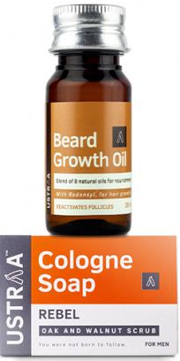 Beard growth oil 35 ml and Rebel Cologne Soap