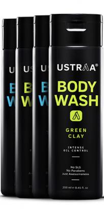Body Wash for Men - Green Clay & Taurine - Set of 4