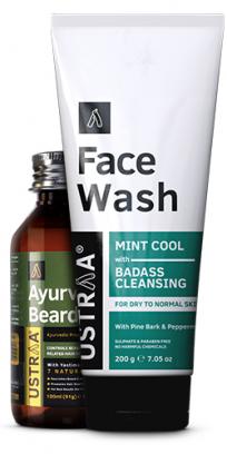 Ayurvedic Beard Oil & Face Wash Dry Skin