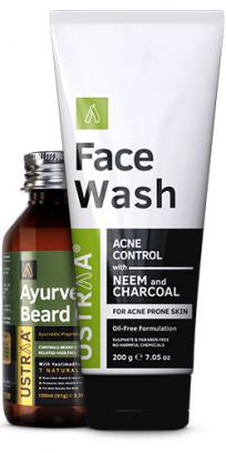 Ayurvedic Beard Oil & Face Wash Neem & Charcoal
