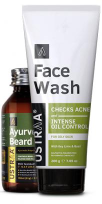 Ayurvedic Beard Oil & Face Wash Oily Skin
