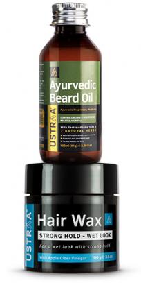 Ayurvedic Beard Oil & Hair Wax Wet