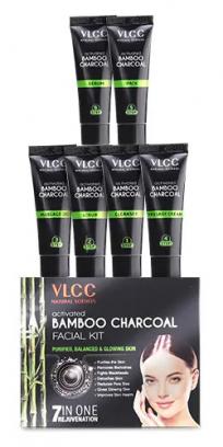 VLCC Activated Bamboo Charcoal Facial Kit Balanced & Glowing Skin - 60 g