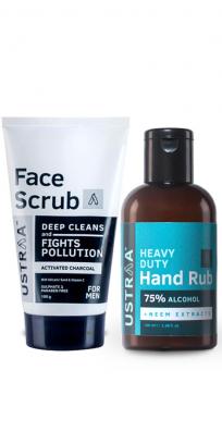 Face Scrub - Activated Charcoal and Hand Rub