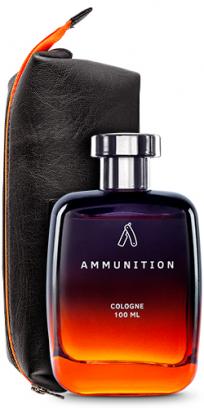 Ammunition Cologne - 100 ml - Perfume for Men  & PU Kit Bag