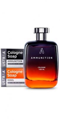 Ammunition Cologne Perfume for Men- 100ml & Rebel & Ammunition Cologne Soaps set of 2