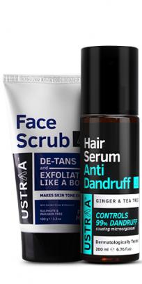 Anti Dandruff Serum & De-Tan Face Scrub 