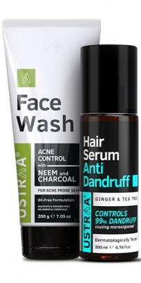 Anti Dandruff Serum & Face Wash Neem Charcoal