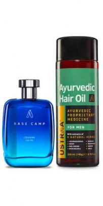 Base Camp Cologne - 100 ml - Perfume for Men & Ayurvedic Hair Oil