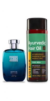 Ayurvedic Hair Oil & Scuba Cologne - Perfume for Men