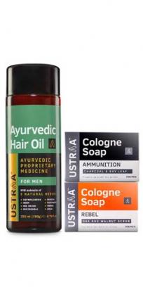 Ayurvedic Hair Oil & Cologne Soaps- Rebel & Ammunition