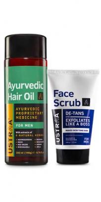 Ayurvedic Hair Oil & Face Scrub - De-Tan for Effective Tan Removal
