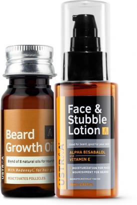 Beard Growth Oil & Beard Stubble Lotion
