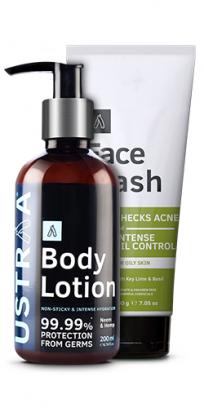 Body Lotion Germ Free & Face Wash Oily Skin