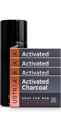 Deodorant Black & Deo Soap Activated Charcoal (Set of 4)