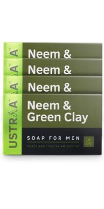 Neem & Green Clay Soap, 100 g (Pack of 4)