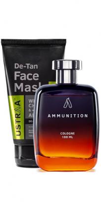 Face Mask - Dry Skin & Ammunition Cologne - 100 ml - Perfume for Men 