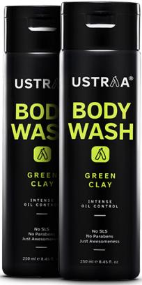 Body Wash for Men - Green Clay - 250 ml - Set of 2