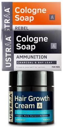 Hair Growth Cream and  Ammunition & Rebel Cologne Soaps