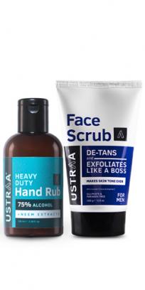 Face Scrub De-tan and Hand Rub