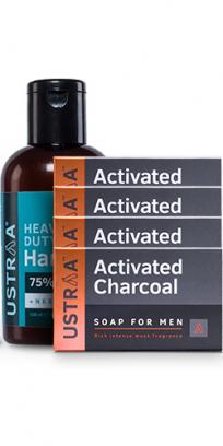 Deo Soap - Activated Charcoal - Pack of 4 & Hand Rub