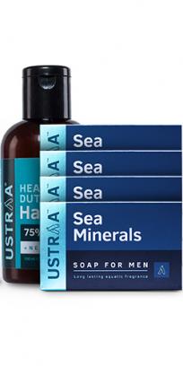 Deo Soap - Sea Minerals - Pack of 4 & Hand Rub