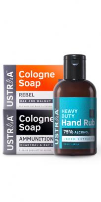 Cologne Soaps - Pack of 4 & Hand Rub