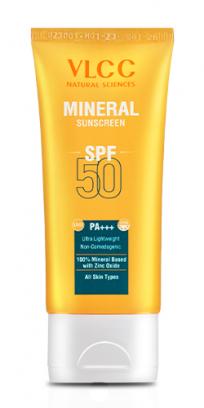 VLCC Mineral Sunscreen SPF 50 PA+++ Ultra Lightweight Non-Comedogenic - 50 g