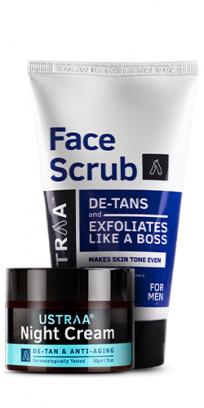 Night Cream & De-Tan Face Scrub 