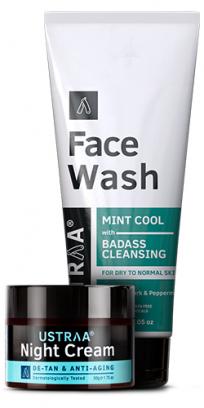 Night Cream & Face Wash Dry Skin