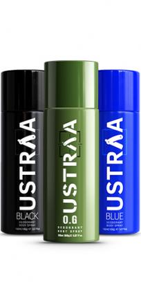 Deodorant Body Spray - 150 ml - OG, Black &  Blue - Set of 3