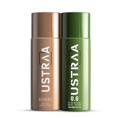 Khaki & OG Deodorants Body Spray Combo