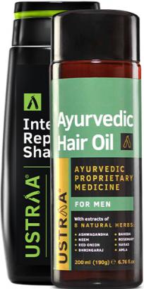 Ayurvedic Hair Oil - 200ml & Intense Repair Shampoo - 250 ml