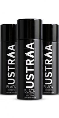 BLACK Deodorant Body Spray, 150 ml- Set of 3