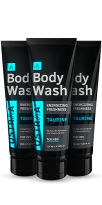 Body Wash for Men - Taurine - 200 ml - Set of 3