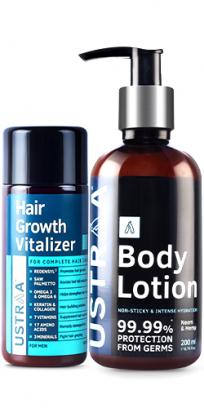 Hair Growth Vitalizer & Body Lotion Germ Protect
