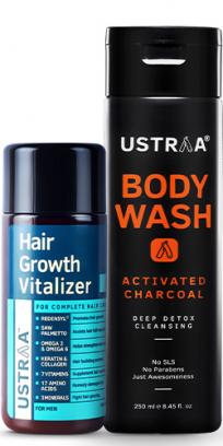 Hair Growth Vitalizer & Body Wash- Activated Charcoal