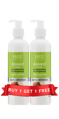 VLCC Almond Honey Deep Nourishing & Skin Brightening Body Lotion - 700 ml - Buy One Get One
