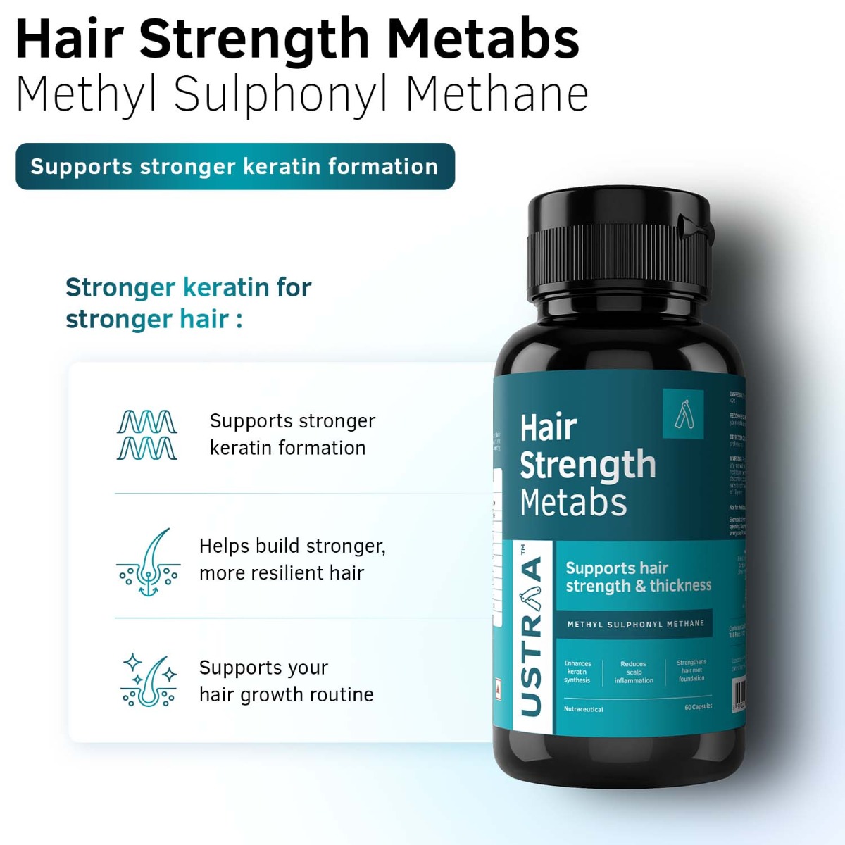 Hair Strength Metabs | MSM for Stronger Hair | Ustraa
