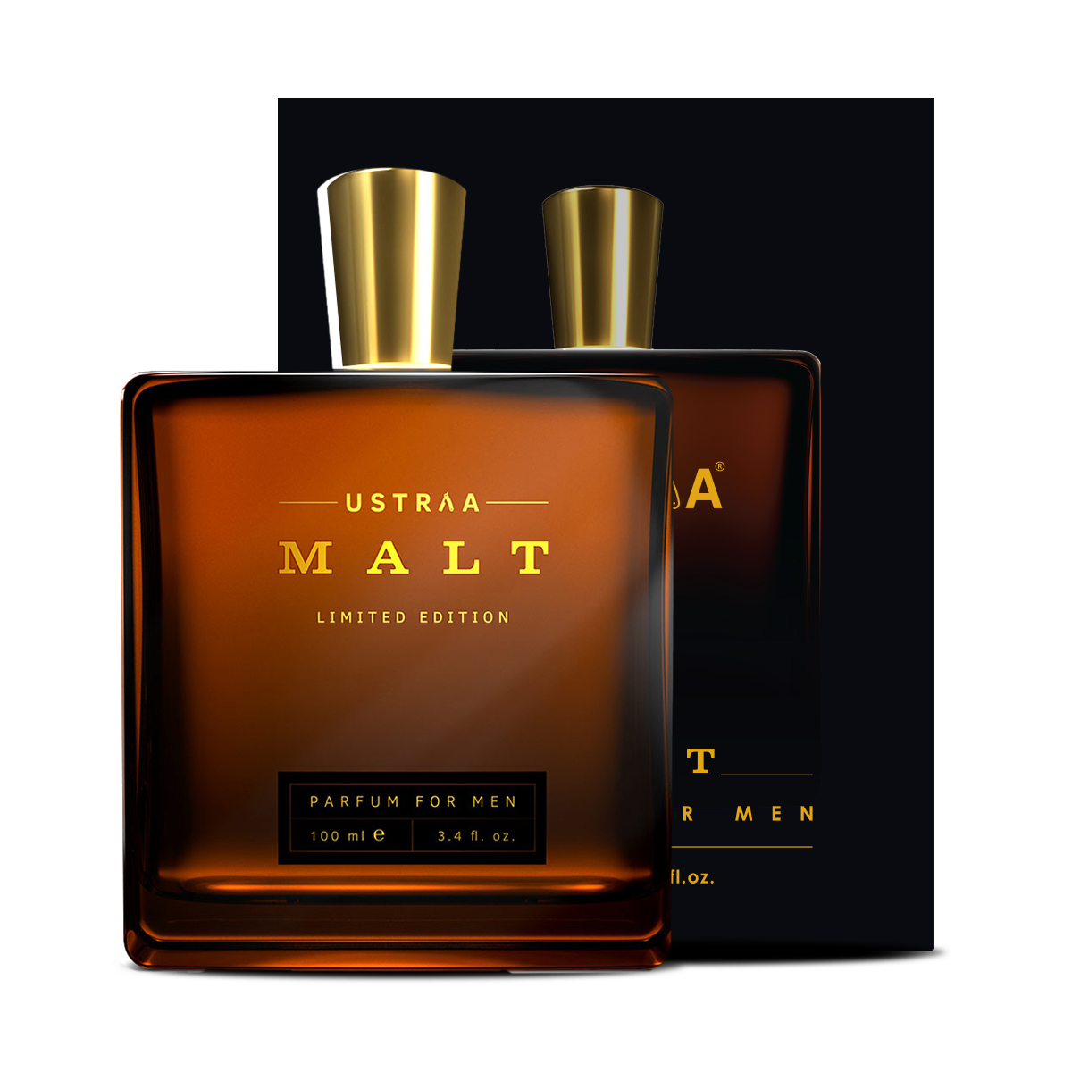 Ustraa Malt Perfume for Men - 100 ml - A Blend of Select High End Fragrances with Warm and Sweet Top Notes