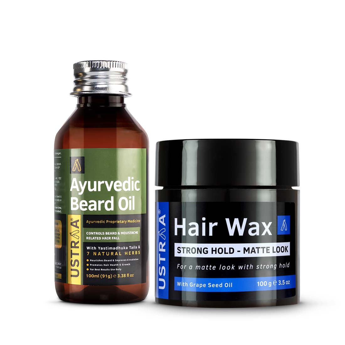 Ayurvedic Beard Oil & Hair Wax Matte