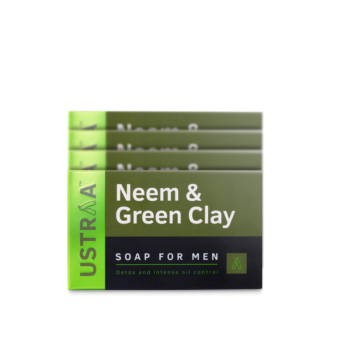 Best Deodorising Soap For Men - With Neem & Green Clay - Fights Germs With Anti Bacterial Properties