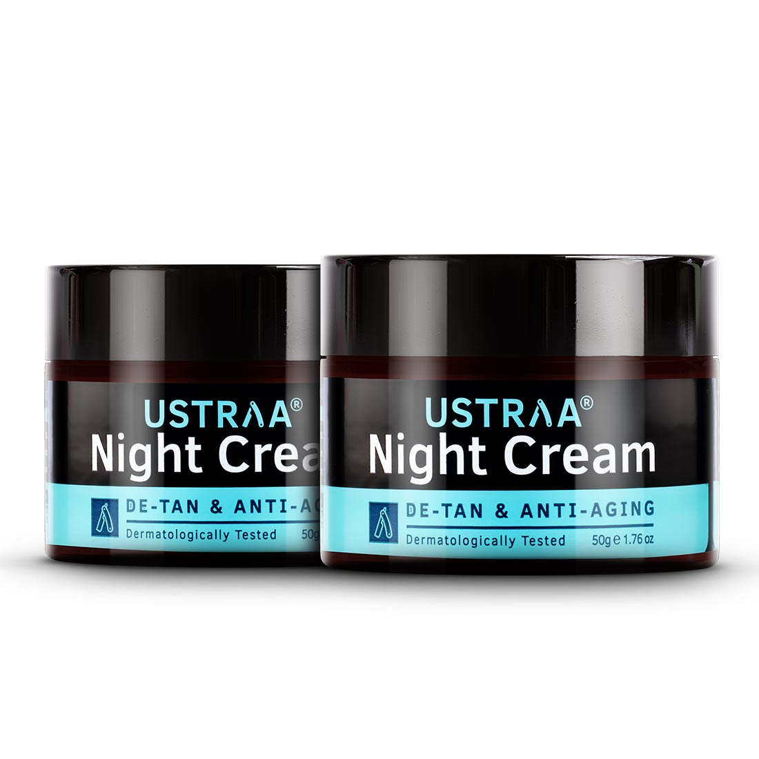 Ustraa Night Cream - De-tan and Anti-aging - Set of 2